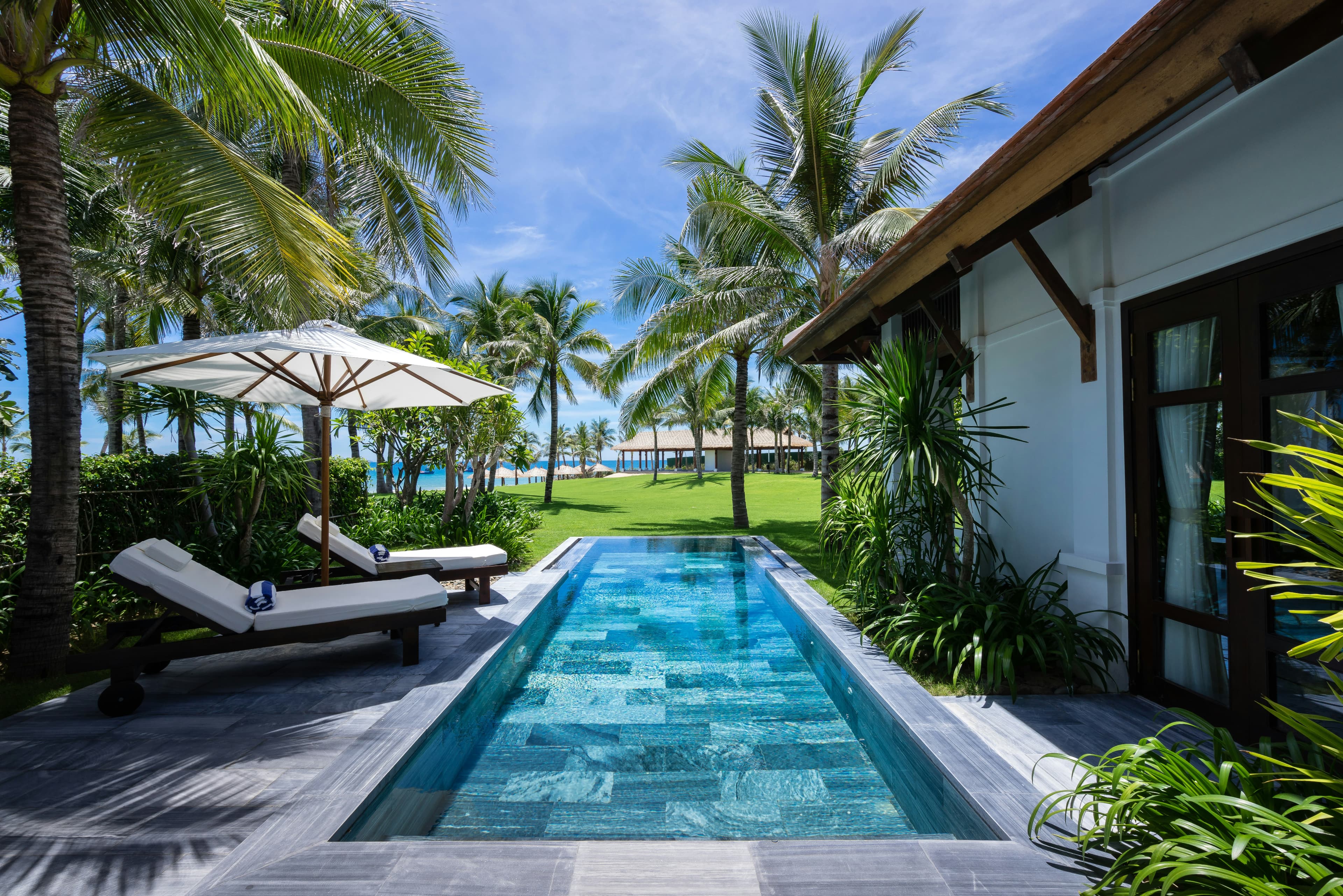 Luxury pool view